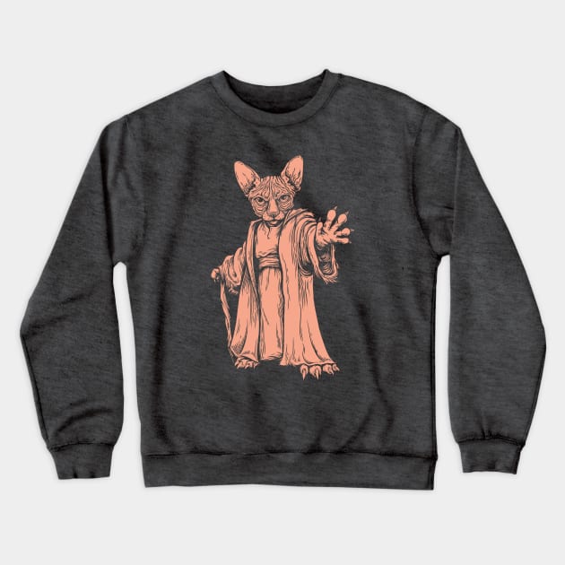 Master Sphynx From Outer Space Crewneck Sweatshirt by affan2fly